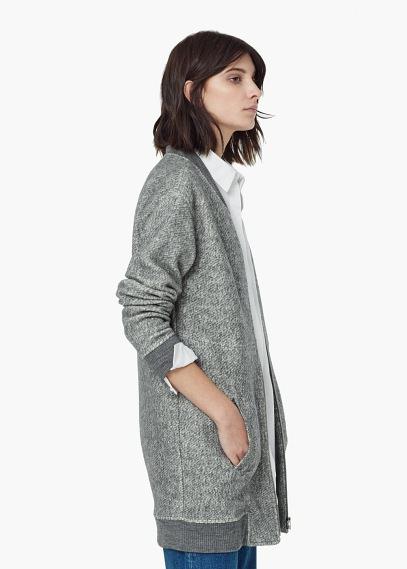 Mango Mango Textured Cotton-blend Jacket