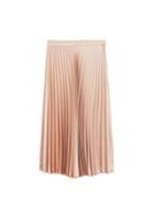 Mango Mango Satin Pleated Skirt