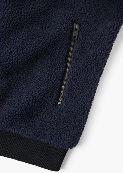 Mango Man Mango Man Faux-shearling Bomber Jacket