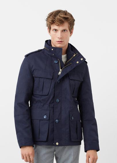 Mango Man Mango Man Inner Jacket Cotton-blend Coat