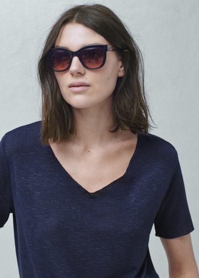 Mango Mango Leopard Design Sunglasses