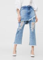 Mango Mango Gigi Straight Skirt Jeans