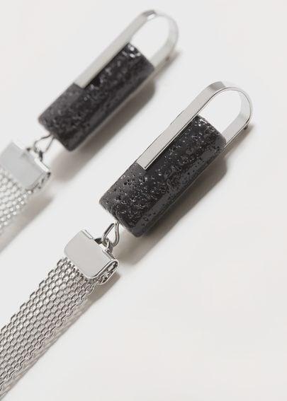 Violeta By Mango Violeta By Mango Stone Pendant Earrings