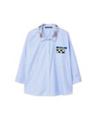 Violeta By Mango Violeta By Mango Patches Striped Shirt