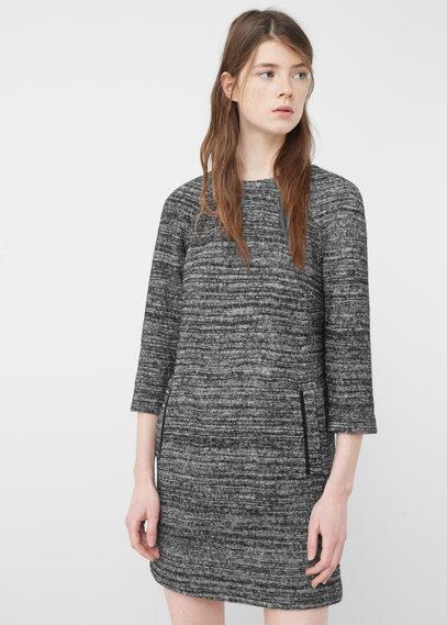 Mango Mango Wool-blend Pocket Dress