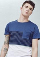 Mango Man Mango Man Slub-cotton Printed T Shirt