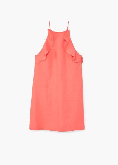 Mango Mango Linen-blend Dress