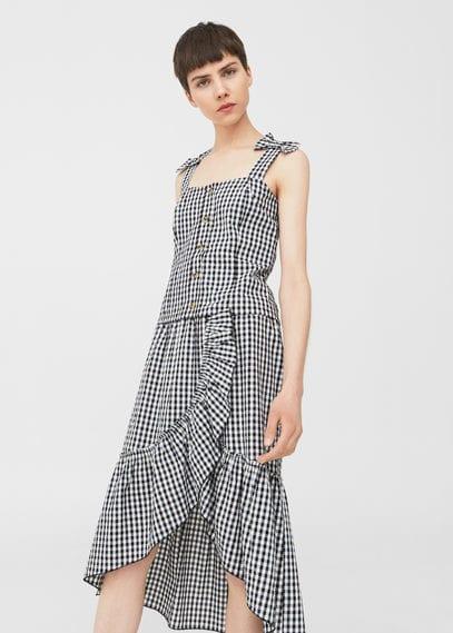 Mango Mango Gingham Check Top