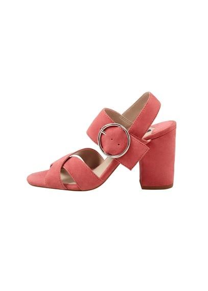 Violeta By Mango Violeta By Mango Buckle Suede Sandals
