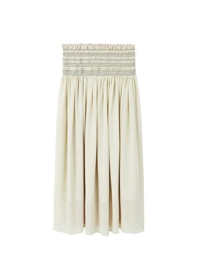 Mango Mango Gathered Waist Skirt