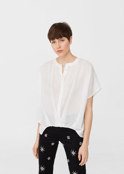 Mango Mango Flowy Modal Blouse