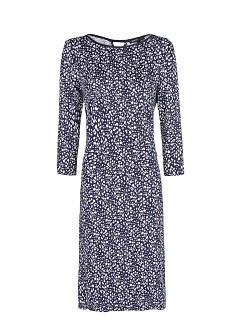 Mango Cut-out Detail Printed Dress