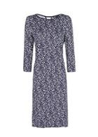 Mango Cut-out Detail Printed Dress