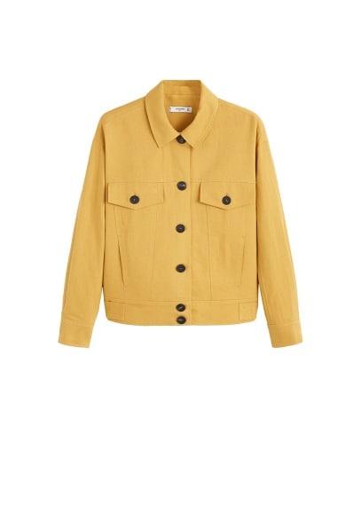 Mango Mango Buttons Linen-blend Jacket