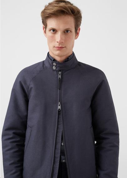 Mango Man Mango Man Two-way Zipper Cotton-blend Jacket