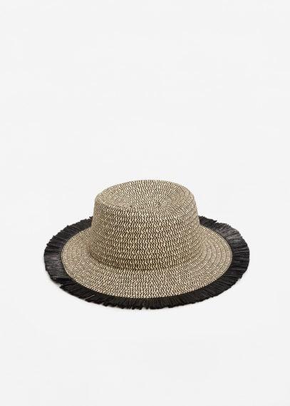 Mango Mango Bicolor Straw Hat