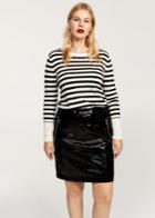 Violeta By Mango Violeta By Mango Mini Vinyl Skirt