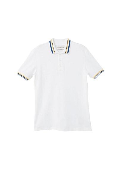 Mango Man Mango Man Contrast-edge Cotton Polo Shirt