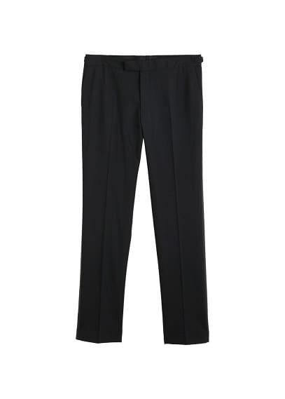 Mango Man Mango Man Contrast Trim Slim-fit Suit Trousers