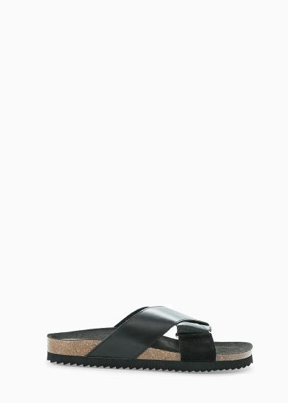 Mango Special Sizes - Criss-cross Leather Sandals