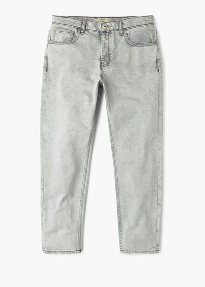 Mango Man Mango Man Bleached Wash Straight-fit Josh Jeans