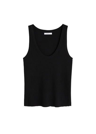 Violeta By Mango Violeta By Mango Ribbed Knit Top