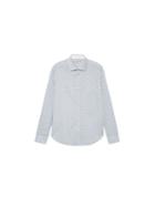 Mango Man Mango Man Slim-fit Zebra-print Shirt