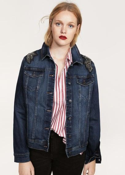 Violeta By Mango Violeta By Mango Appliqu Denim Jacket