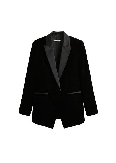 Mango Mango Velvet Suit Blazer