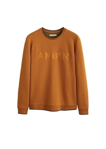 Mango Man Mango Man Embroidered Message Sweatshirt