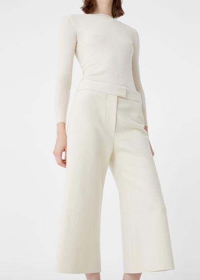 Mango Mango Wool-blend Cropped Trousers