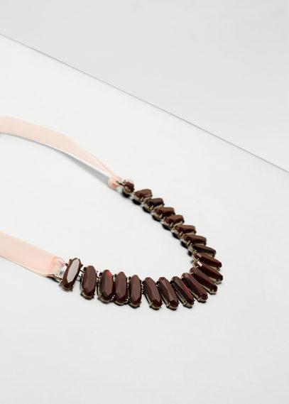 Mango Mango Adjustable Bow Choker