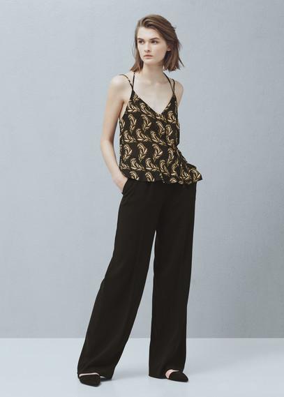 Mango Mango Floral Print Top