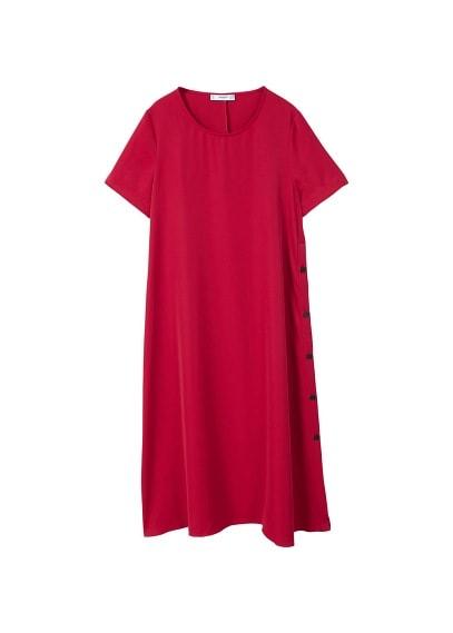 Mango Mango Side Buttons Dress