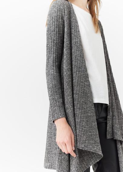 Mango Mango Ribbed Long Jacket