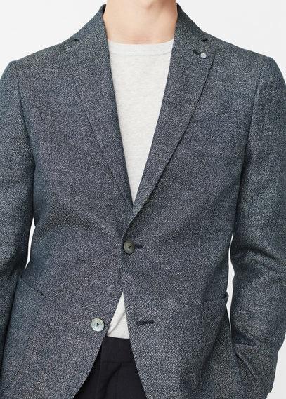 Mango Man Mango Man Linen Cotton-blend Blazer
