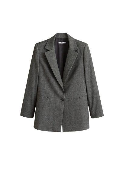 Mango Mango Flecked Suit Blazer