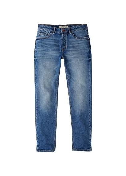 Mango Man Mango Man Slim-fit Faded Dark Wash Tim Jeans