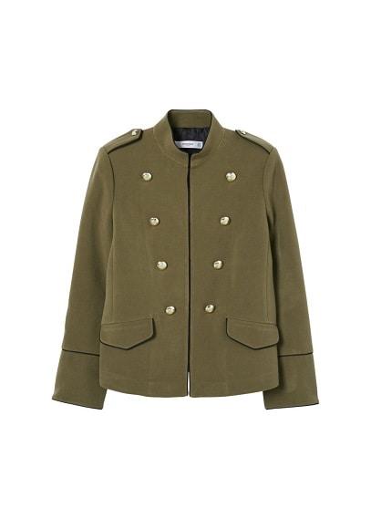 Mango Mango Military-style Beads Jacket