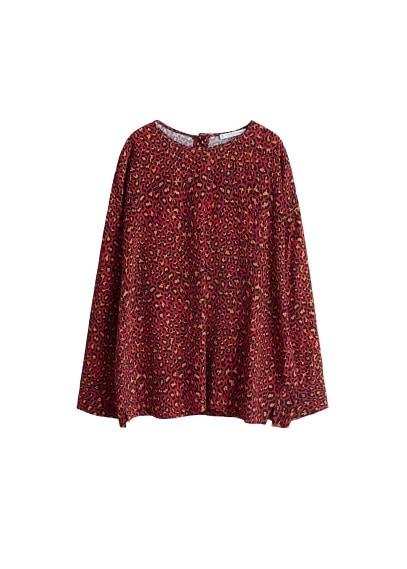 Violeta By Mango Violeta By Mango Leopard Print Blouse