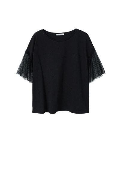 Violeta By Mango Violeta By Mango Plumeti Sleeve T-shirt