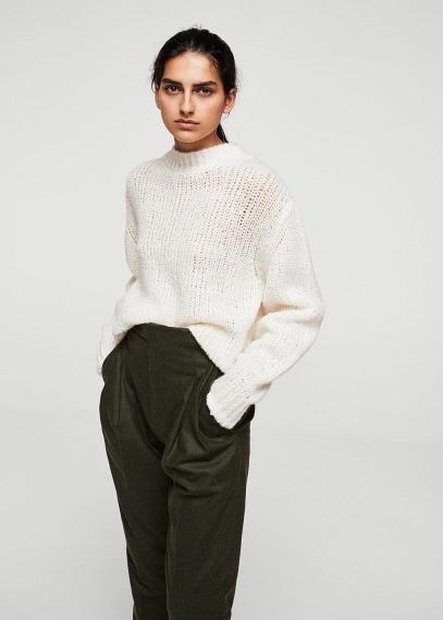 Mango Mango High Collar Wool Sweater
