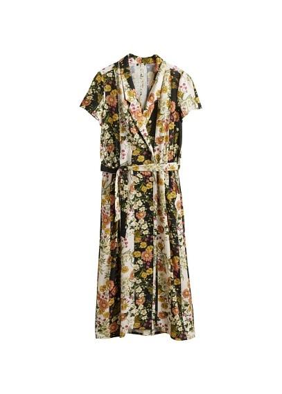 Mango Mango Floral Vintage Dress
