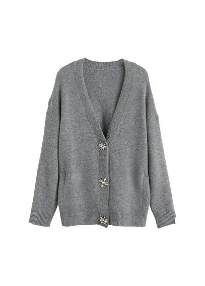 Mango Mango Crystal Detail Cardigan