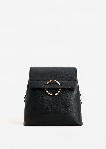 Mango Mango Pebbled Ring Backpack