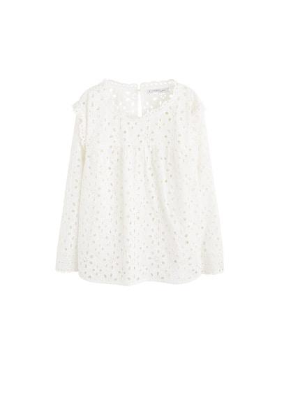 Violeta By Mango Violeta By Mango Floral Guipure Blouse