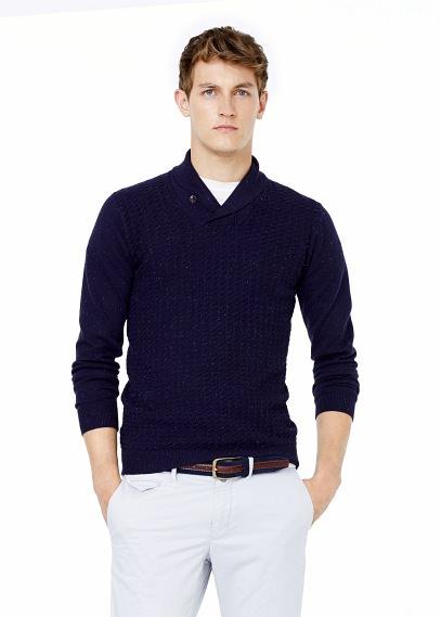 Mango Man Mango Man Shawl Collar Sweater