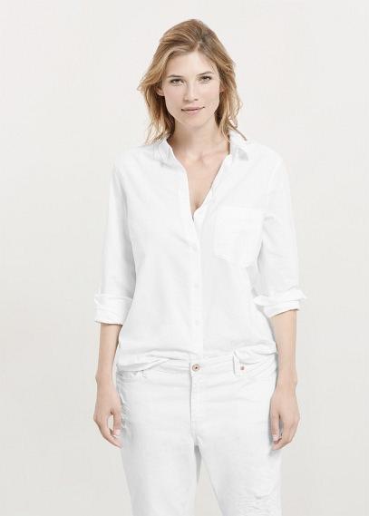 Violeta By Mango Violeta By Mango Chest-pocket Cotton Shirt