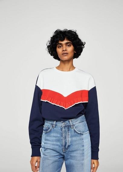 Mango Mango Contrasting Design Sweatshirt
