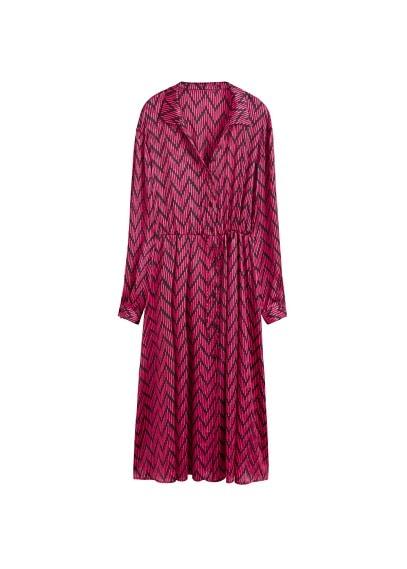 Mango Mango Printed Satin Dress